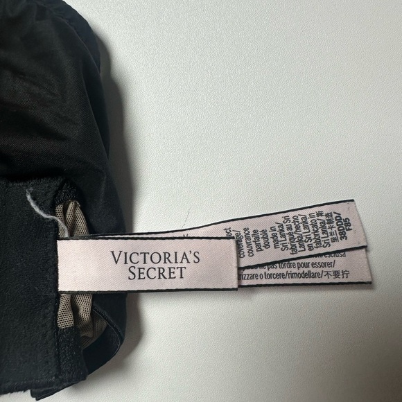 Victoria Secret Bra Lined Perfect Coverage Angel Light Black 38DDD - Picture 10 of 10